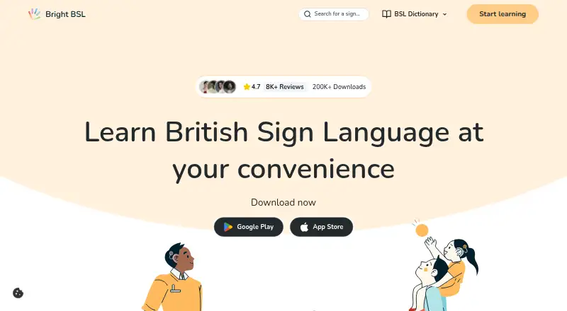 The Bright BSL homepage