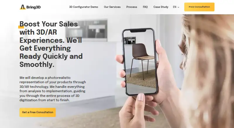 The Bring3D homepage