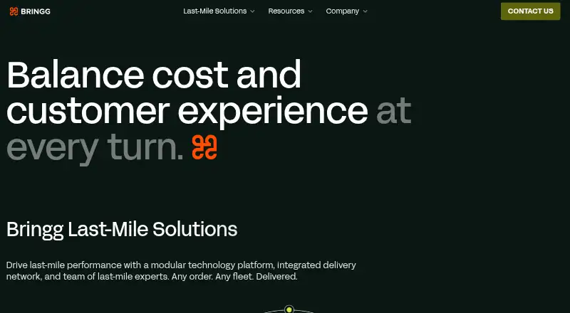 The Bringg homepage
