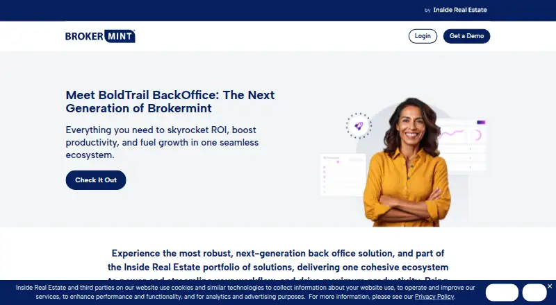 The Brokermint homepage