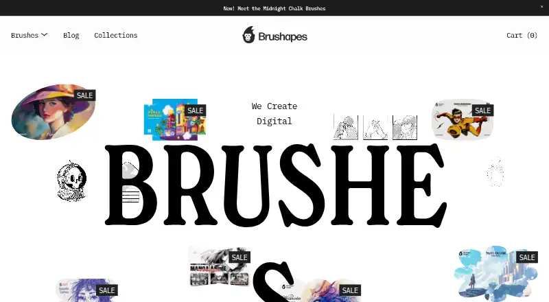 The Brushapes Studio homepage