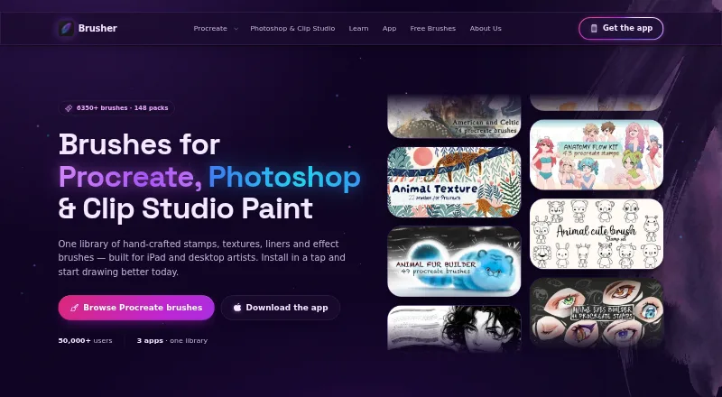 The Brusher homepage