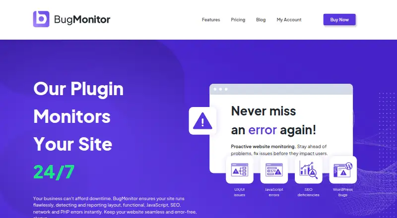 The BugMonitor homepage