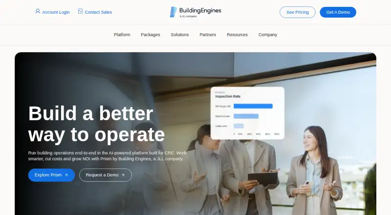 The Prism by Building Engines homepage