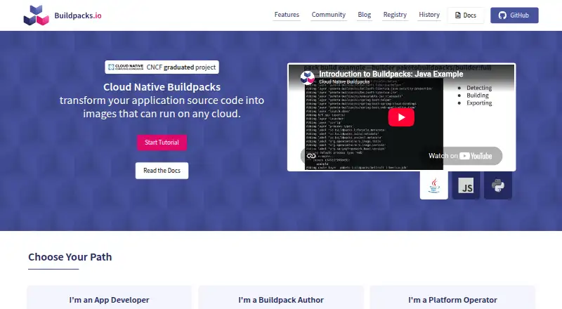 The Cloud Native Buildpacks Lifecycle homepage