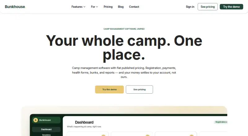 The Bunkhouse homepage