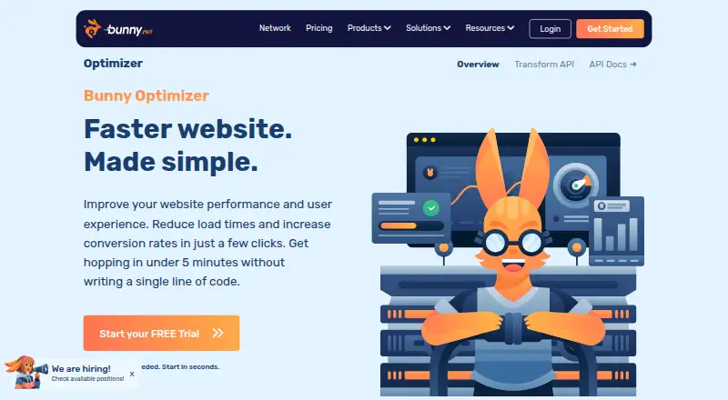 The Bunny Optimizer homepage