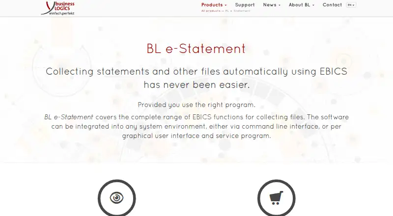 The BL e-Statement homepage