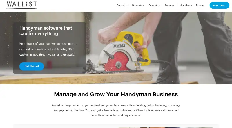 The Wallist homepage