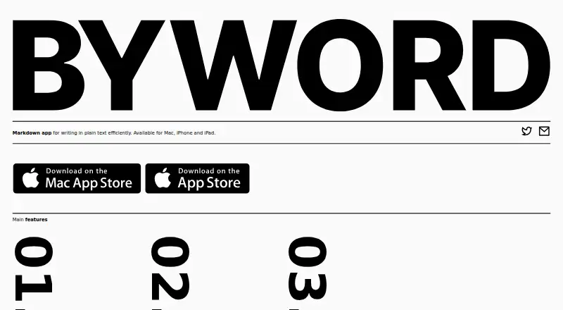 The Byword homepage