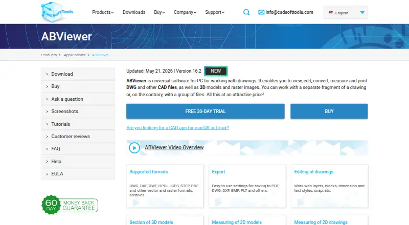 The ABViewer homepage