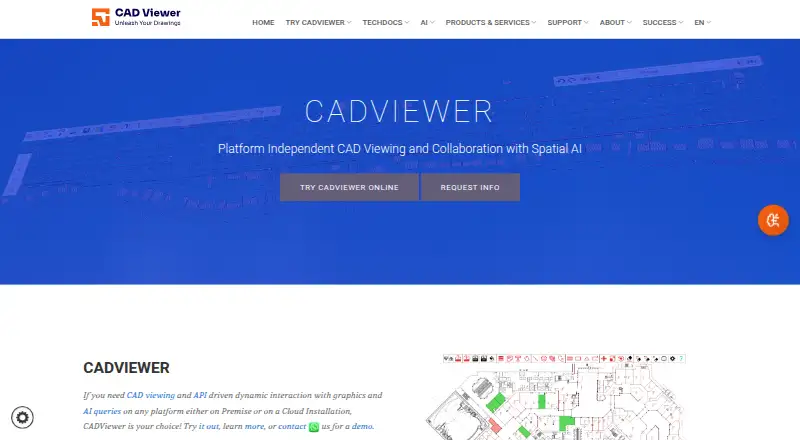 The CADViewer homepage