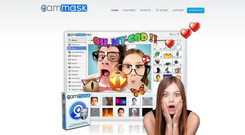 The CamMask homepage