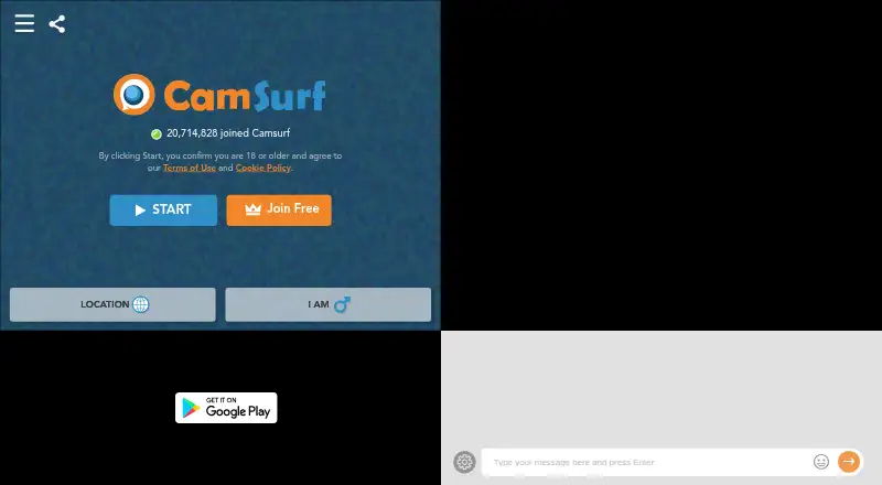 The CamSurf homepage
