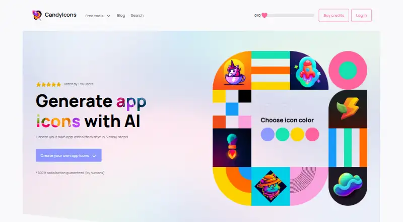 The CandyIcons homepage