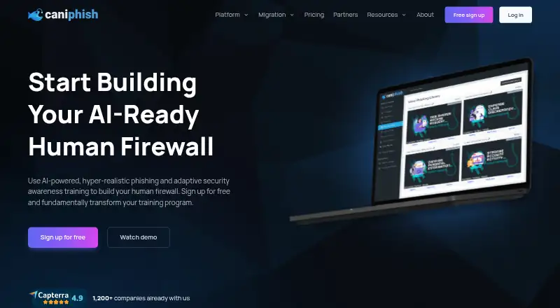 The CanIPhish homepage