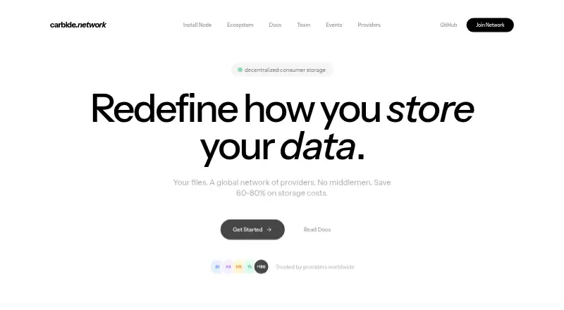 The Carbide Network homepage