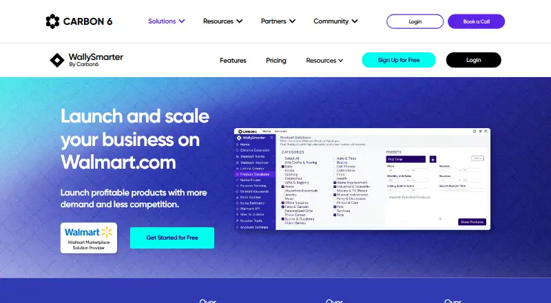 The WallySmarter homepage