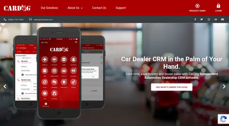 The CarDog homepage