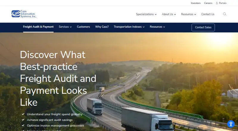 The Cass Freight Audit and Payment homepage