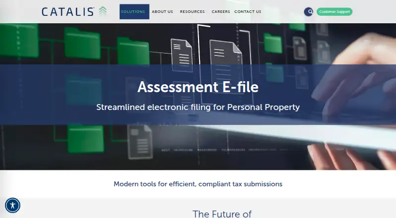 The Catalis Assessment E-file homepage
