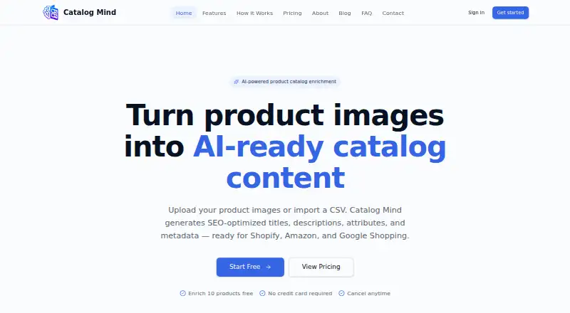 The Catalog Mind homepage