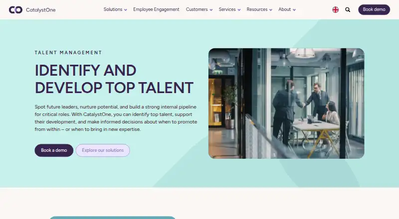 The CatalystOne homepage