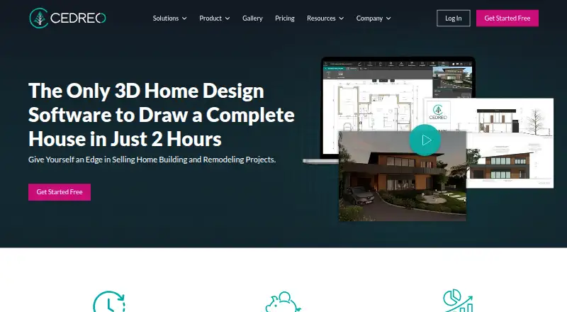 The Cedreo homepage