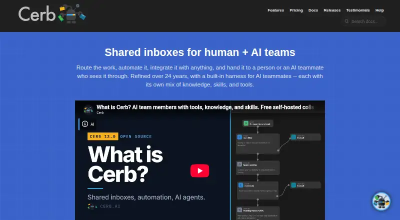 The Cerb homepage