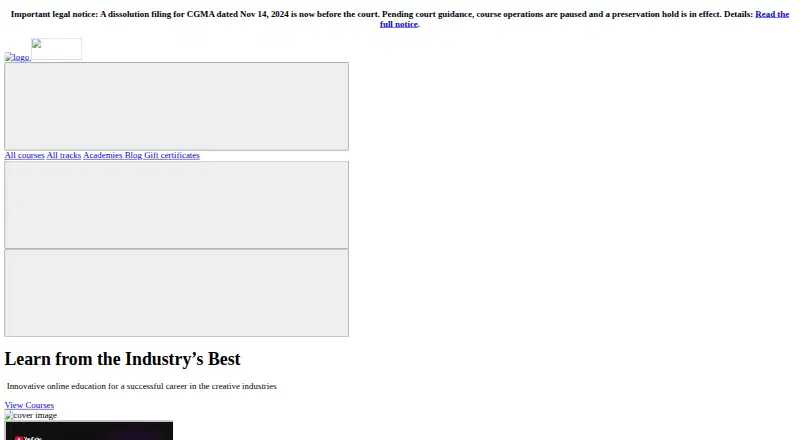 The CGMA homepage