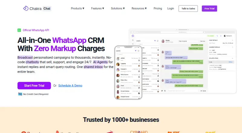 The Chakra Chat homepage