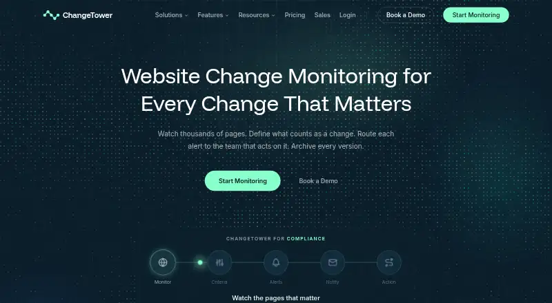 The ChangeTower homepage