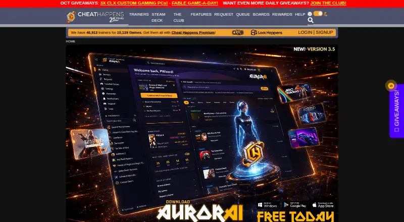 The Cheat Happens homepage