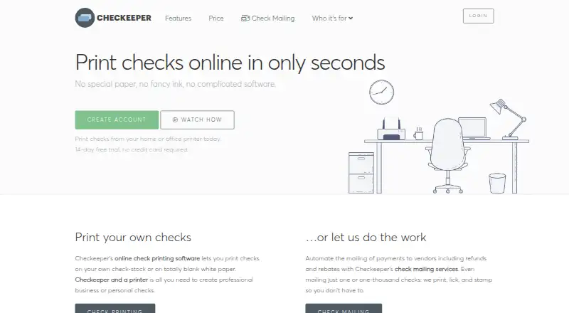 The Checkeeper homepage