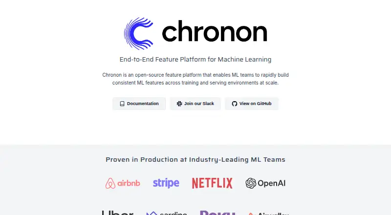 The Chronon homepage