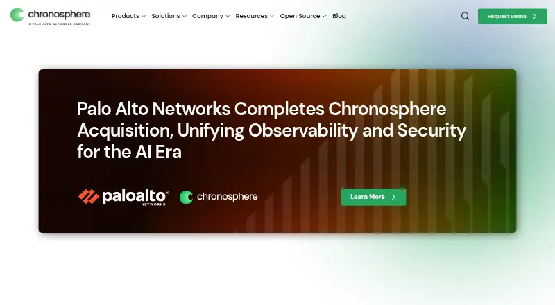 The Chronosphere Observability Platform homepage