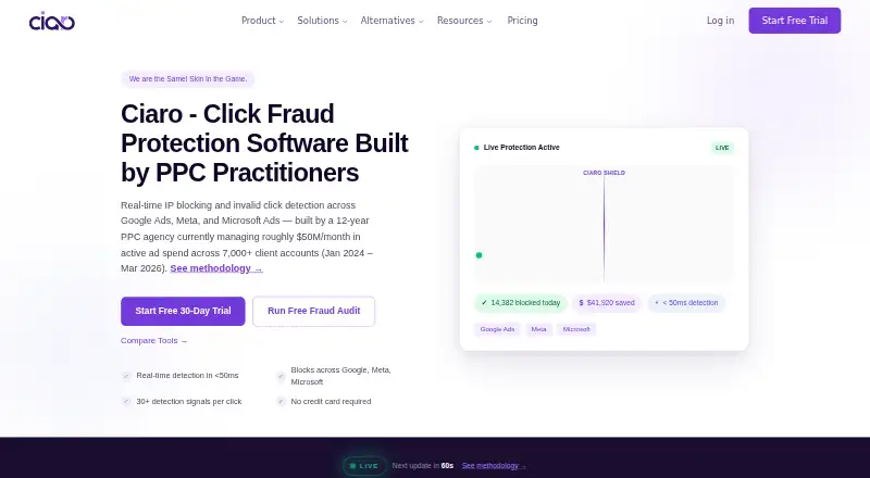 The Ciaro homepage