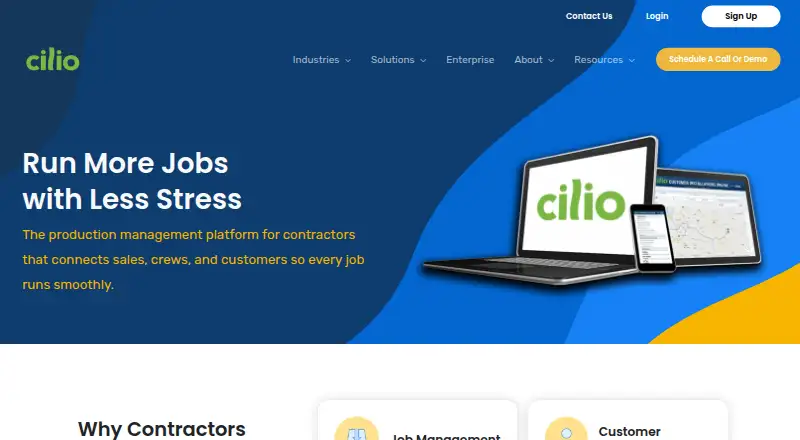 The Cilio homepage