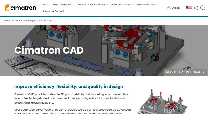 The Cimatron CAD homepage