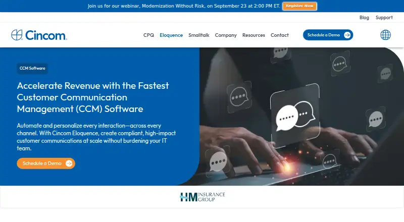The Cincom Eloquence homepage