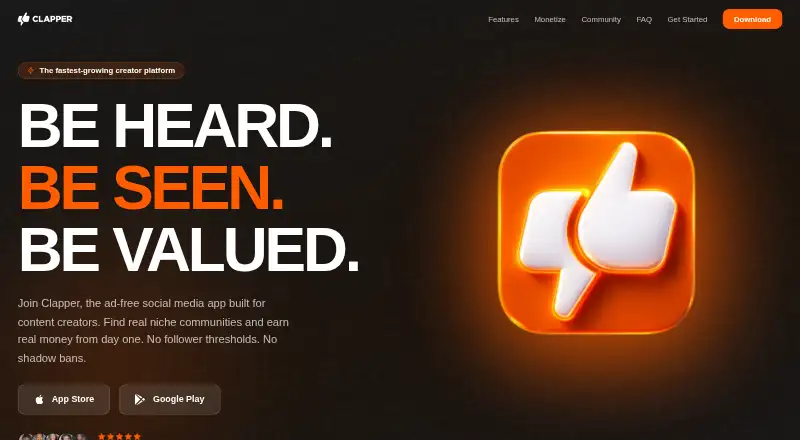 The Clapper homepage