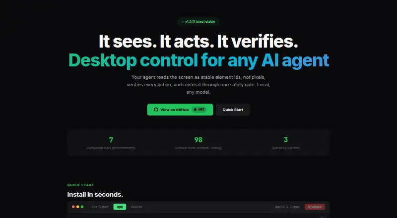 The Clawd Cursor homepage