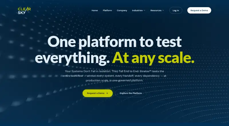 The Stratos homepage