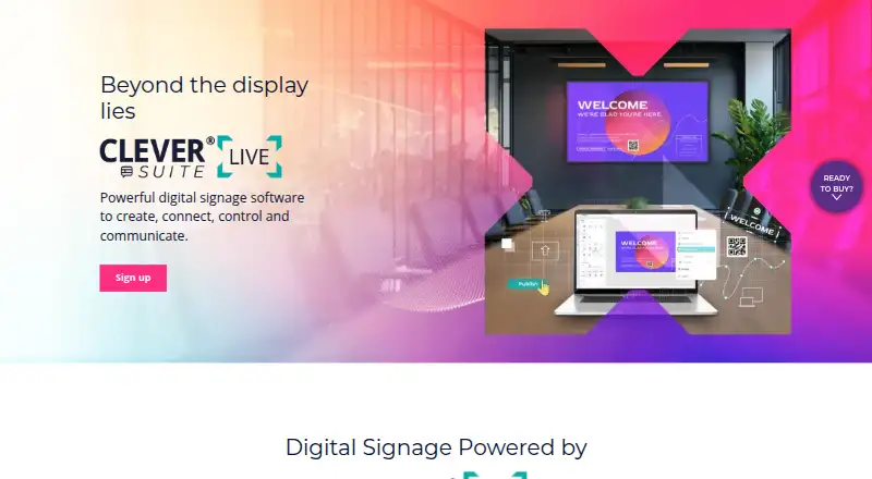The CleverLive homepage