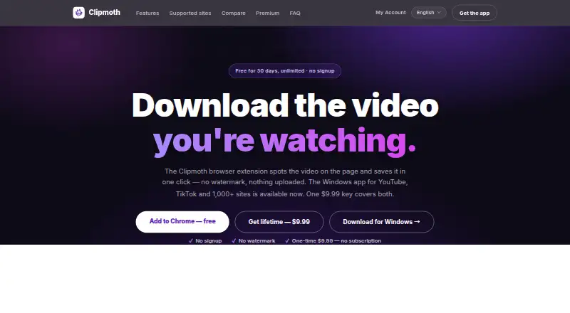 The Clipmoth homepage