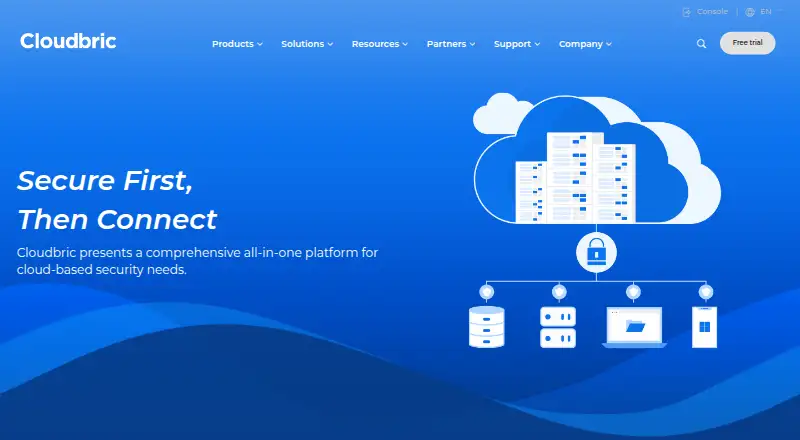 The Cloudbric homepage