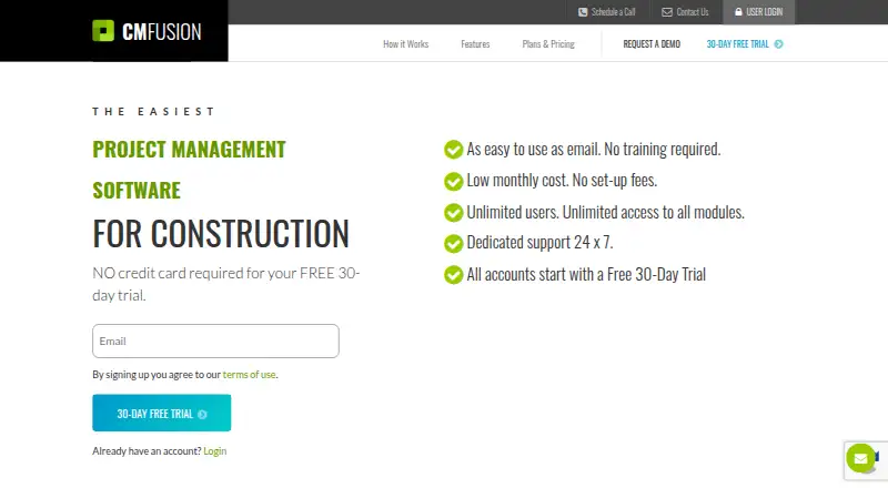 The CM Fusion homepage