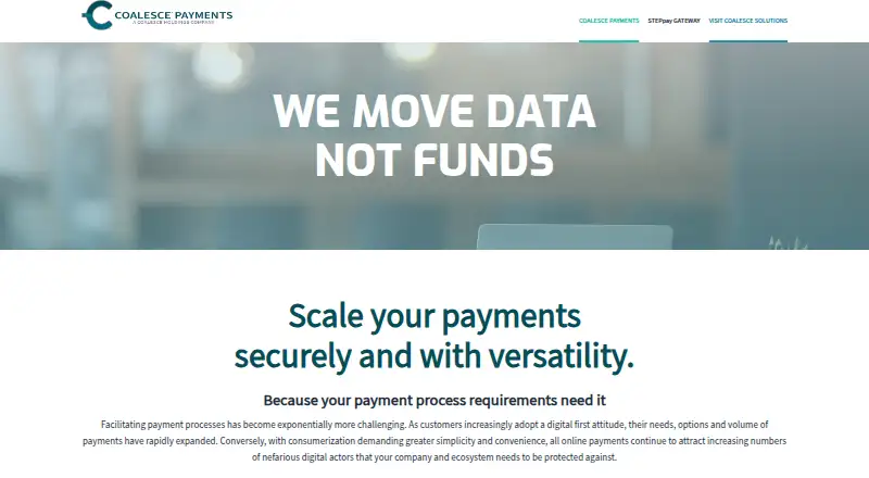 The STEPpay Virtual Terminal homepage