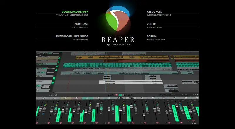 The REAPER homepage