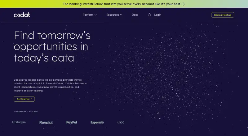 The Codat homepage